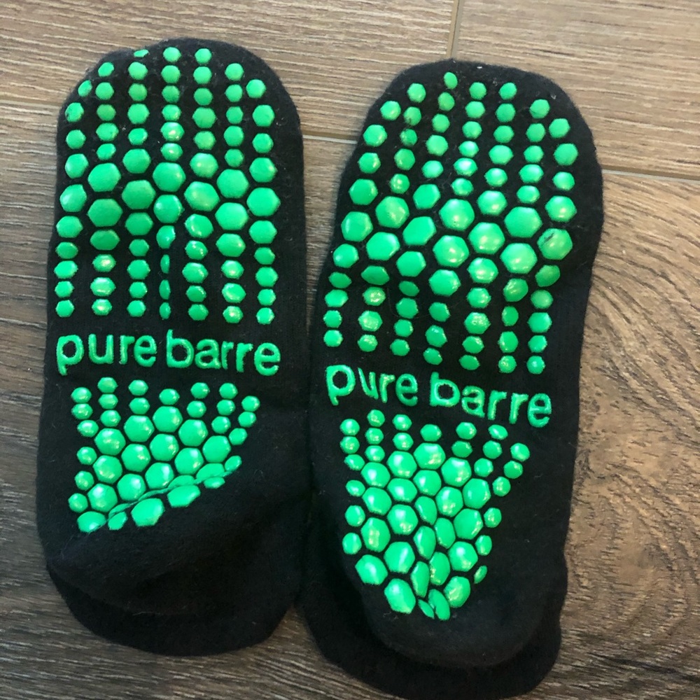 Pure Barre Socks - Green - Small
